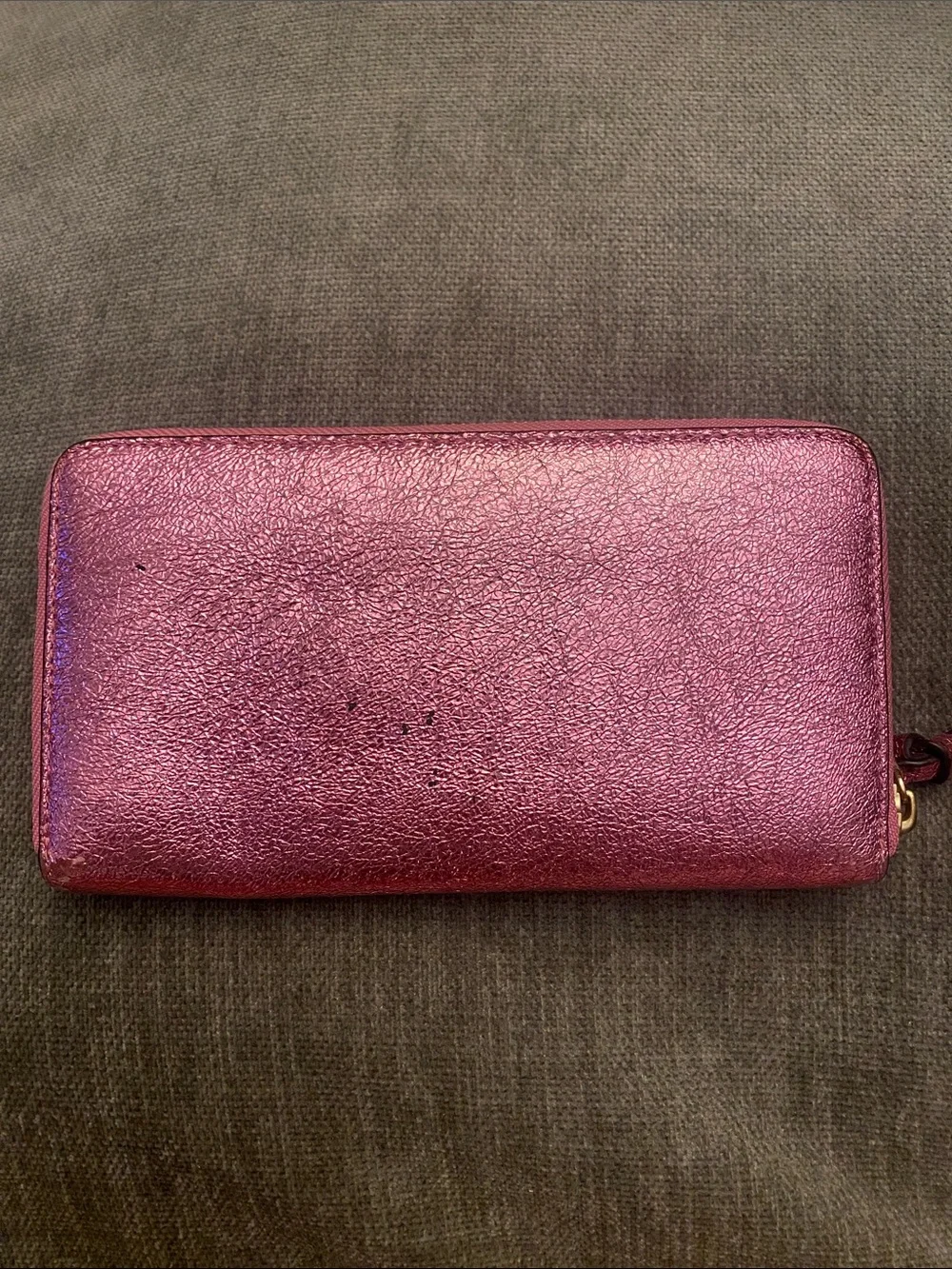 Tory Burch Metallic Rose Wallet